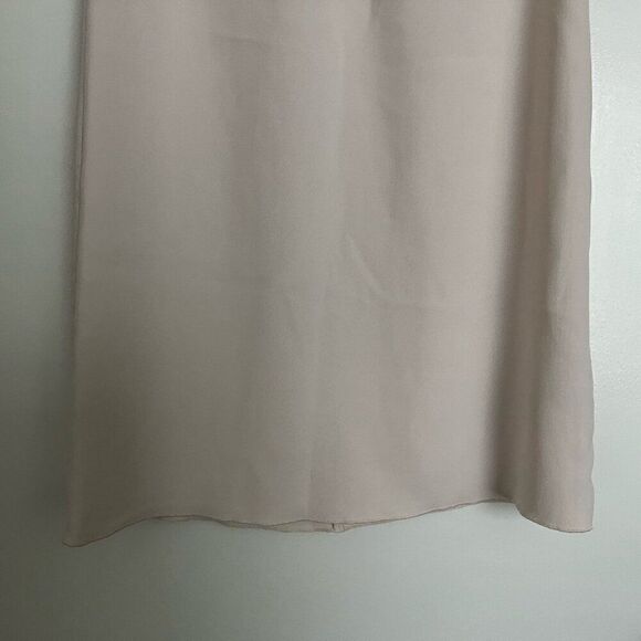 AllSaints Womens Dress US 0 Beige Pink Mesh Lace Sleeveless V-Neck Zip Closure - Picture 3 of 9